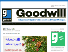 Tablet Screenshot of goodwillnorth.org